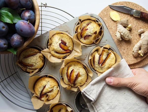 Zwetschgen-Ingwer-Muffins Zwetschgen-Ingwer-Muffins