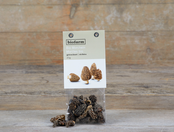 Bio Morcheln getrocknet, 20g von Biofarm liefern lassen