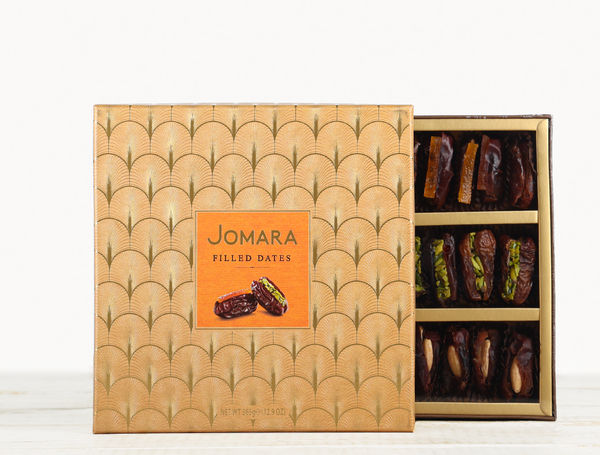 Gefüllte Datteln assortiert, 365g von Jomara liefern lassen