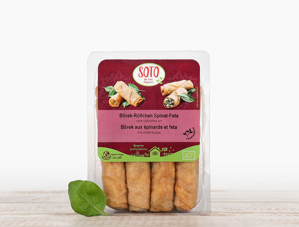 Bio Börek-Röllchen Spinat-Feta von SOTO liefern lassen!