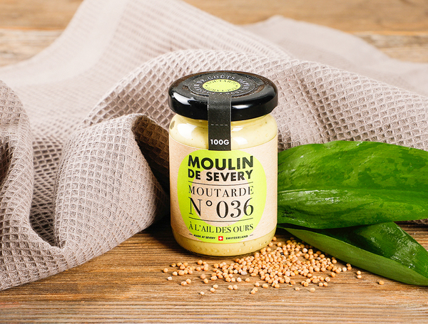 Bärlauch-Senf, 100g von Moulin de Sévery liefern lassen