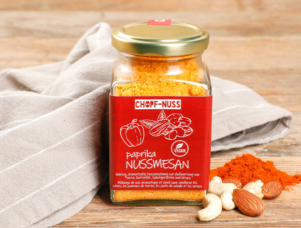 Have the Nut Mesan Paprika 125g from Chopf-Nuss delivered Have the Nut Mesan Paprika 125g from Chopf-Nuss delivered