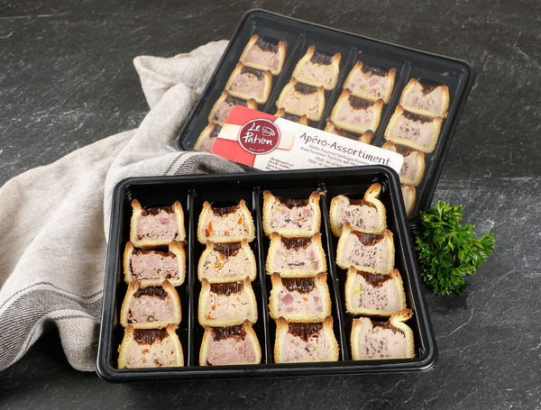 Apéro Pasteten assortiert von Le Patron liefern lassen! Apéro Pasteten assortiert von Le Patron liefern lassen!