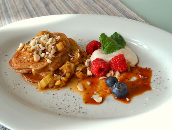 Rhabarber Pancakes Rhabarber Pancakes