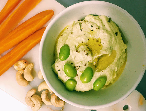 Edamame Hummus Rezept Edamame Hummus Rezept