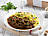 Rindfleisch an Red Curry Sauce mit Gemüsereis, ca. 500g Rindfleisch an Red Curry Sauce mit Gemüsereis, ca. 500g
