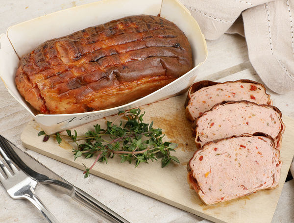 Kalb-Fleischkäse Mediterran von Minnig Metzgerei liefern lassen! Kalb-Fleischkäse Mediterran von Minnig Metzgerei liefern lassen!