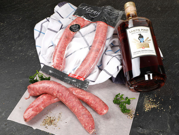 Whisky-Bratwurst, 240g von Minnig Metzgerei liefern lassen